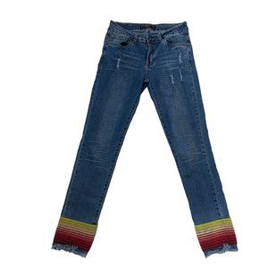 Lucky & Blessed Jeans With Sarapé Cuff Size 4
